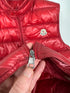 Moncler Gui gilet size 3 red